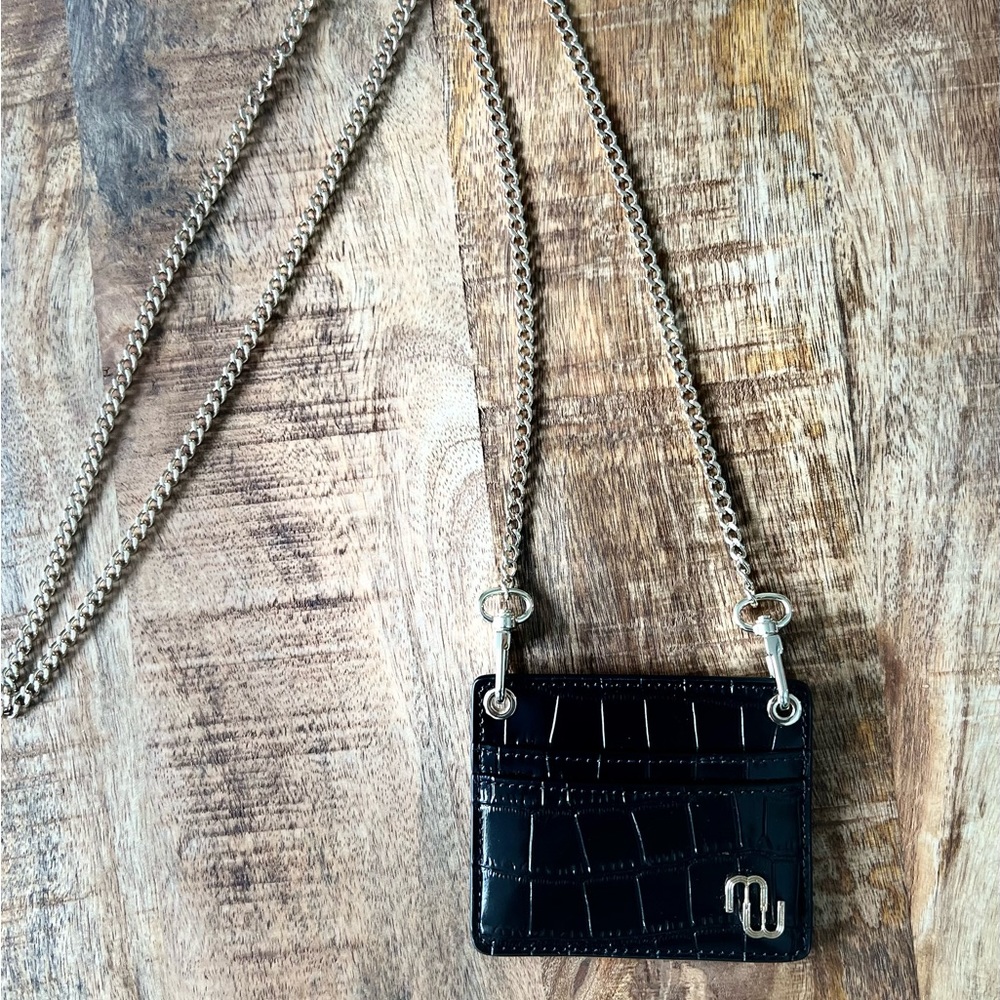 Maje Black CC or ID Holder